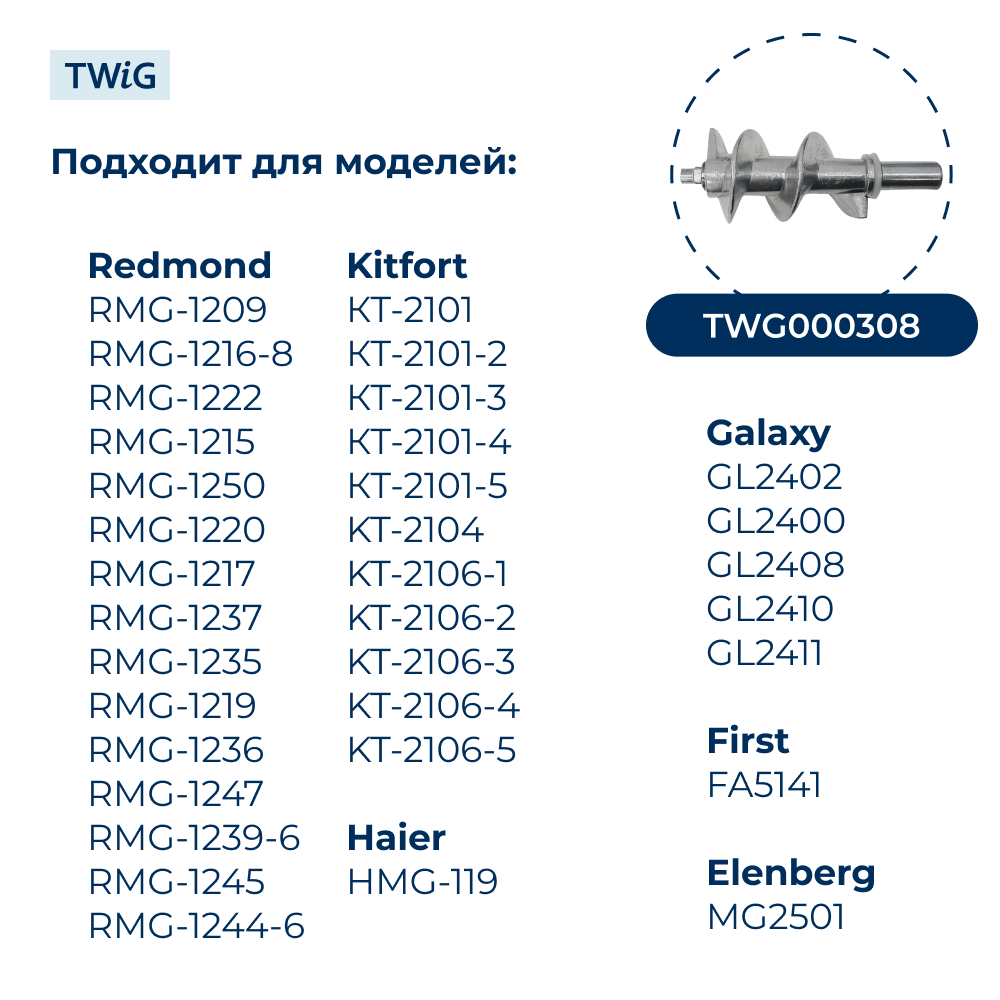 Нож для мясорубки (лезвие) Polaris, Vitek, Scarlett, Redmond и др