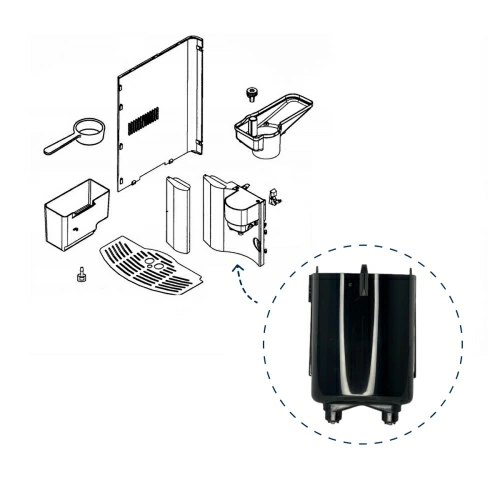 Дозатор подачи кофе для кофемашины DeLonghi 5332173800