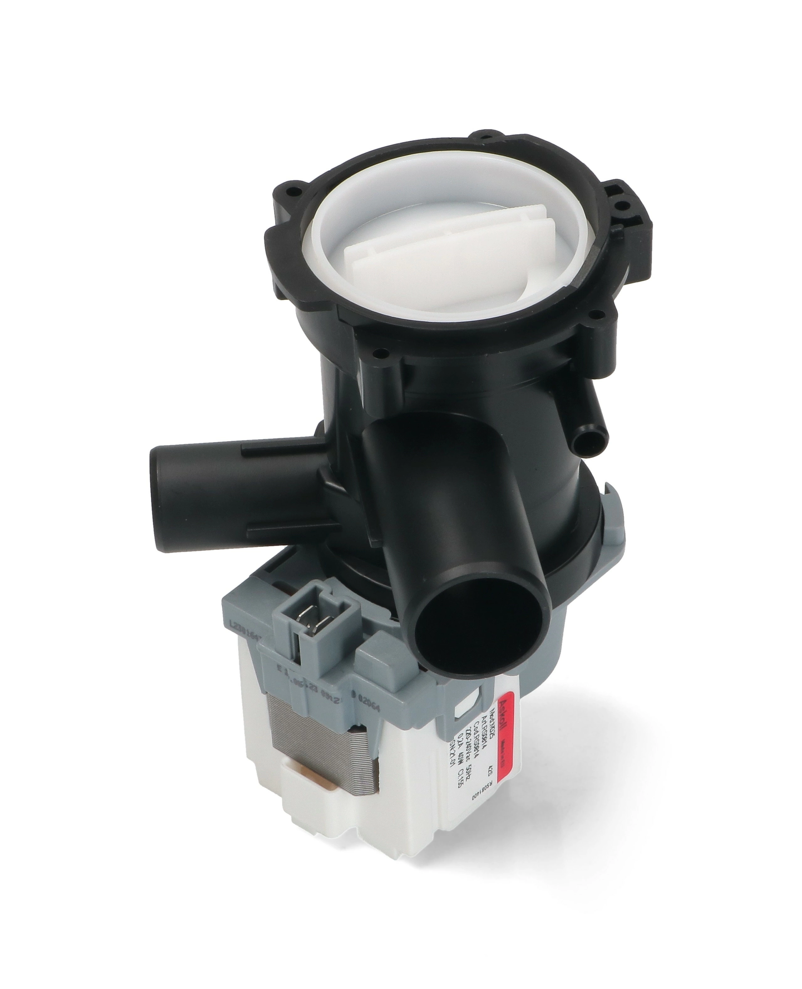 Насос для стиральной машины с улиткой в сборе Askoll M325, 40W, 3 защелки, фишка вперед